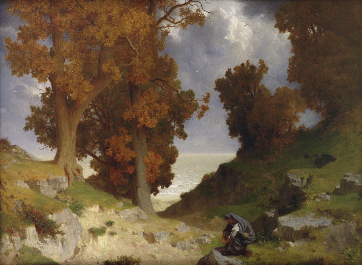 Paysage avec la figure de Clotho - Paul Alfred de Curzon