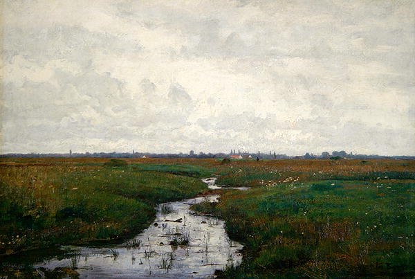 Un ruisseau sur la lande près de Dachau - Paul Baum