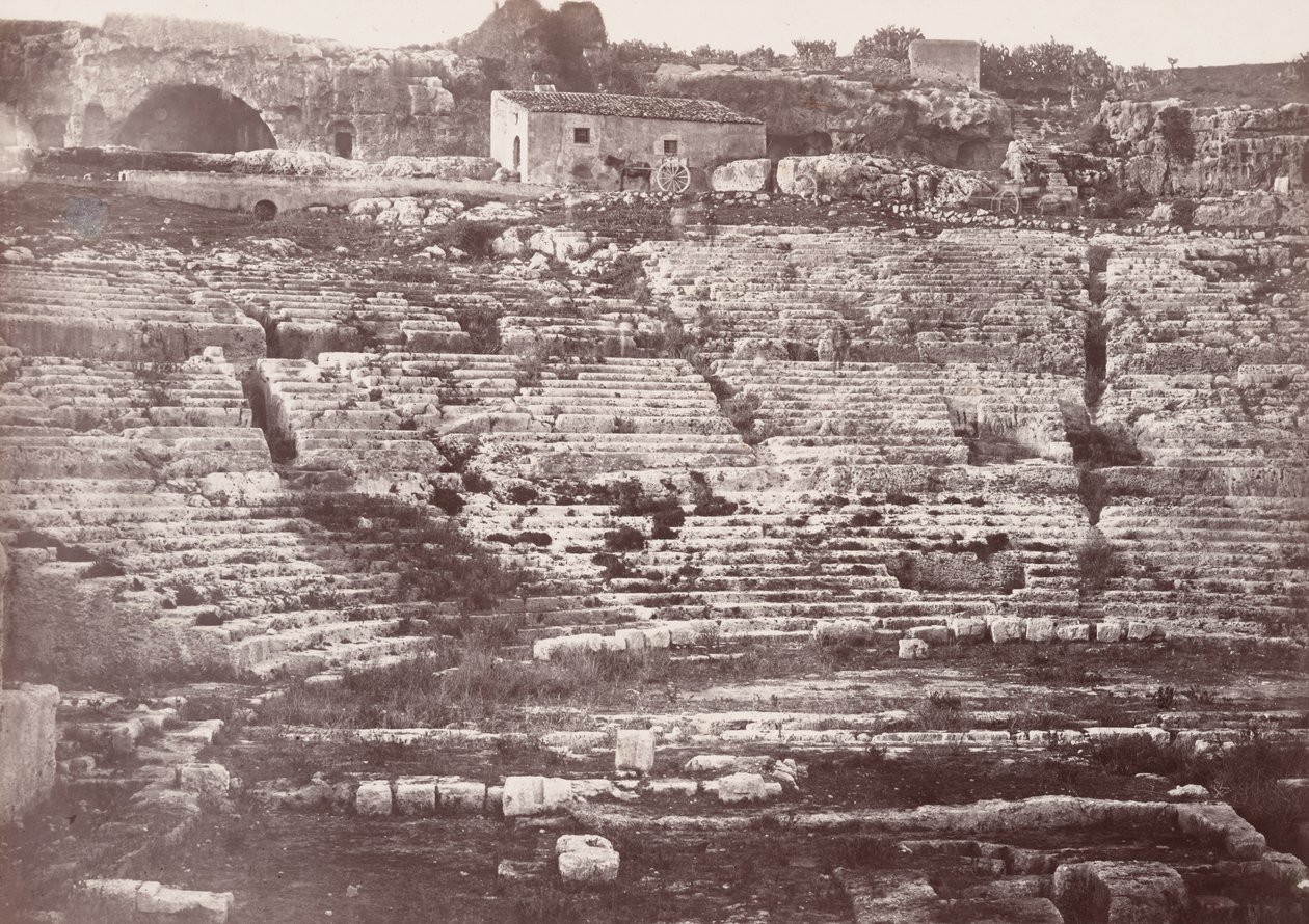 Théâtre de Syracuse (Amphithéâtre de Syracuse),1865 (photo) - Paul Berthier