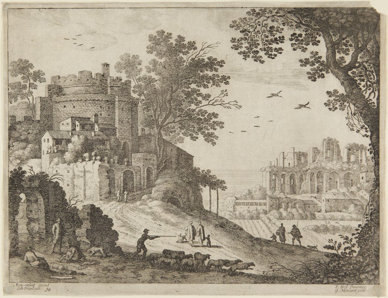 Château et bergers - Paul Bril