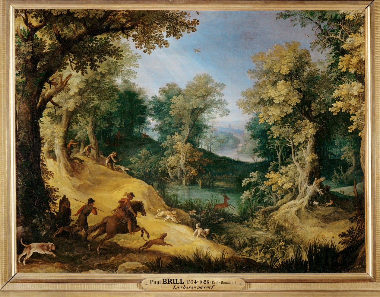 Chasse au cerf - Staghunt … - Paul Brill or Bril