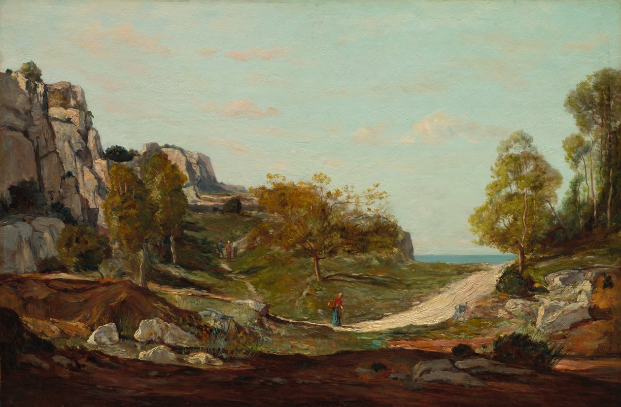 Paysage à Saint-André, près de Marseille, vers 1865 - Paul Camille Guigou