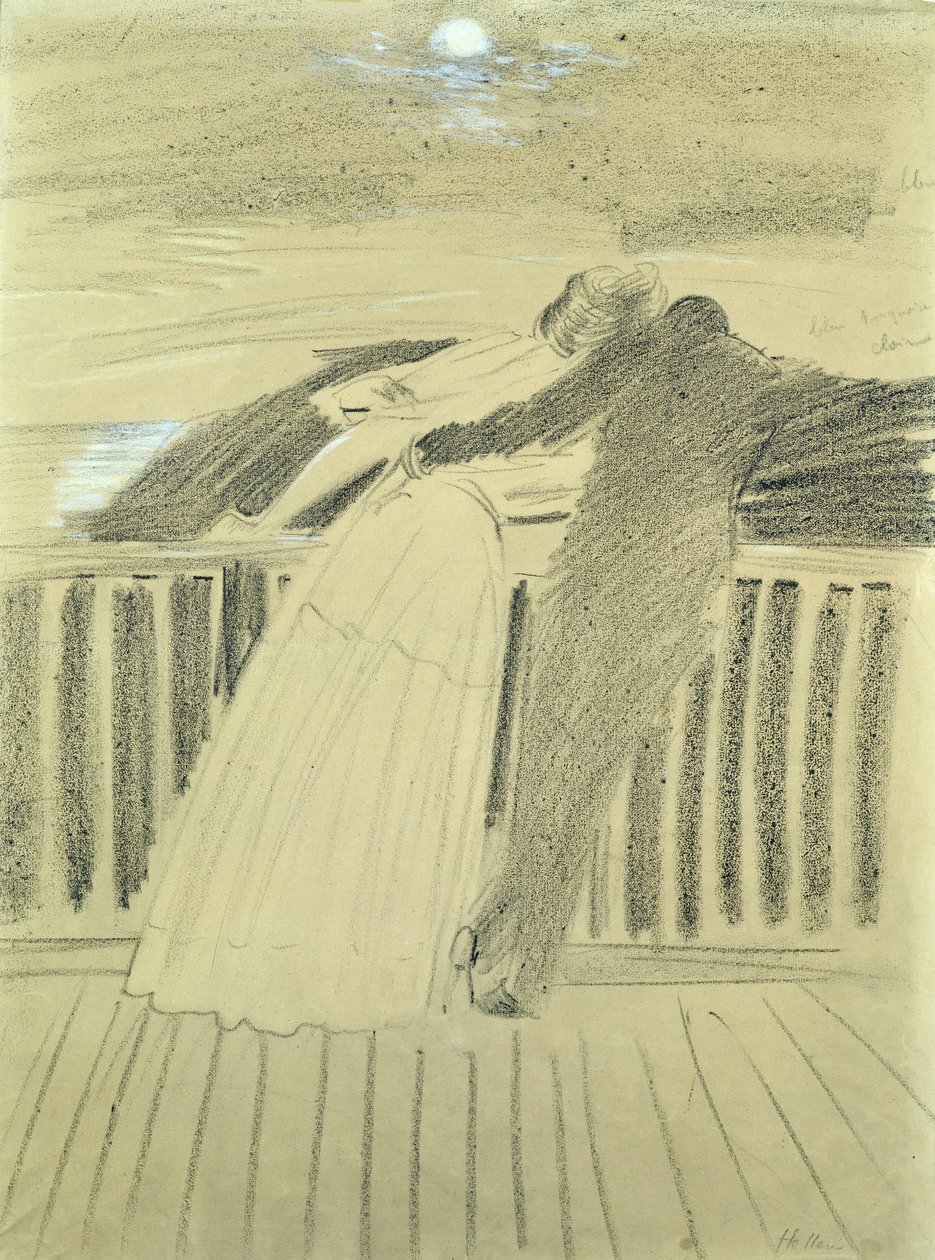 Jeanne Hugo et Jean Charcot à Hauteville House, Guernesey - Paul Cesar Helleu