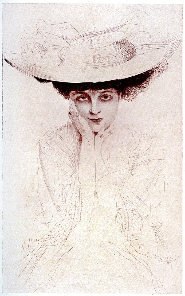 Portrait de la comtesse de Noailles - Paul Cesar Helleu