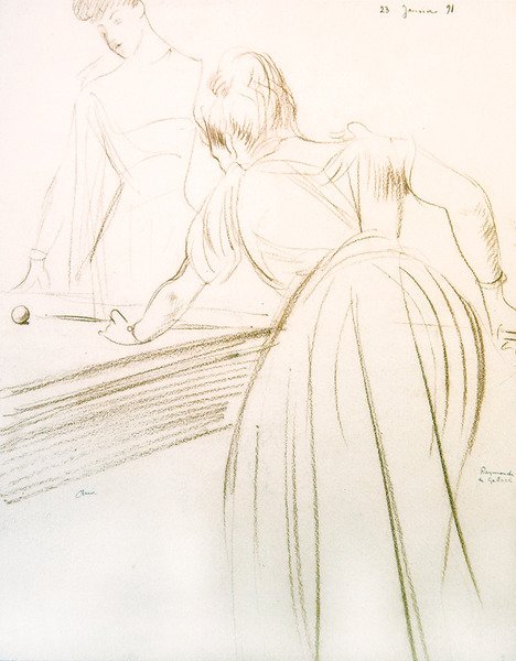La Comtesse Greffuhle et Raymonde de Galard - Paul Cesar Helleu