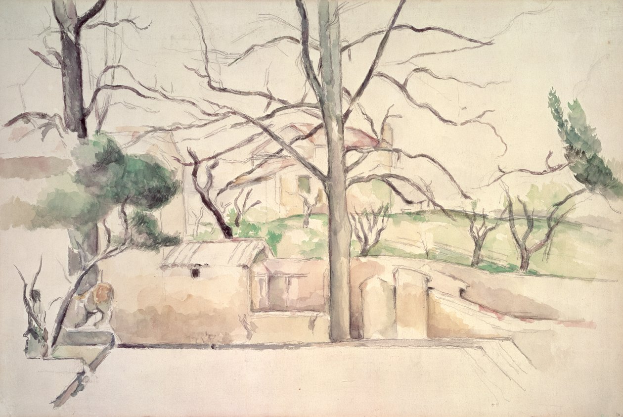 Le Jas de Bouffan en hiver - Paul Cezanne