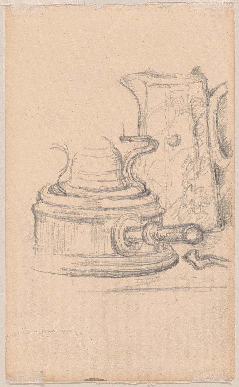 Cruche à lait et réchaud à alcool - Paul Cézanne