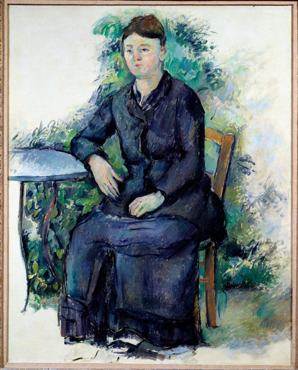 Portrait de Madame Cézanne dans un jardin - Paul Cézanne