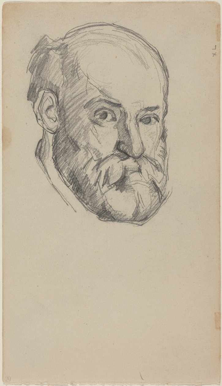 Autoportrait [recto] - Paul Cézanne