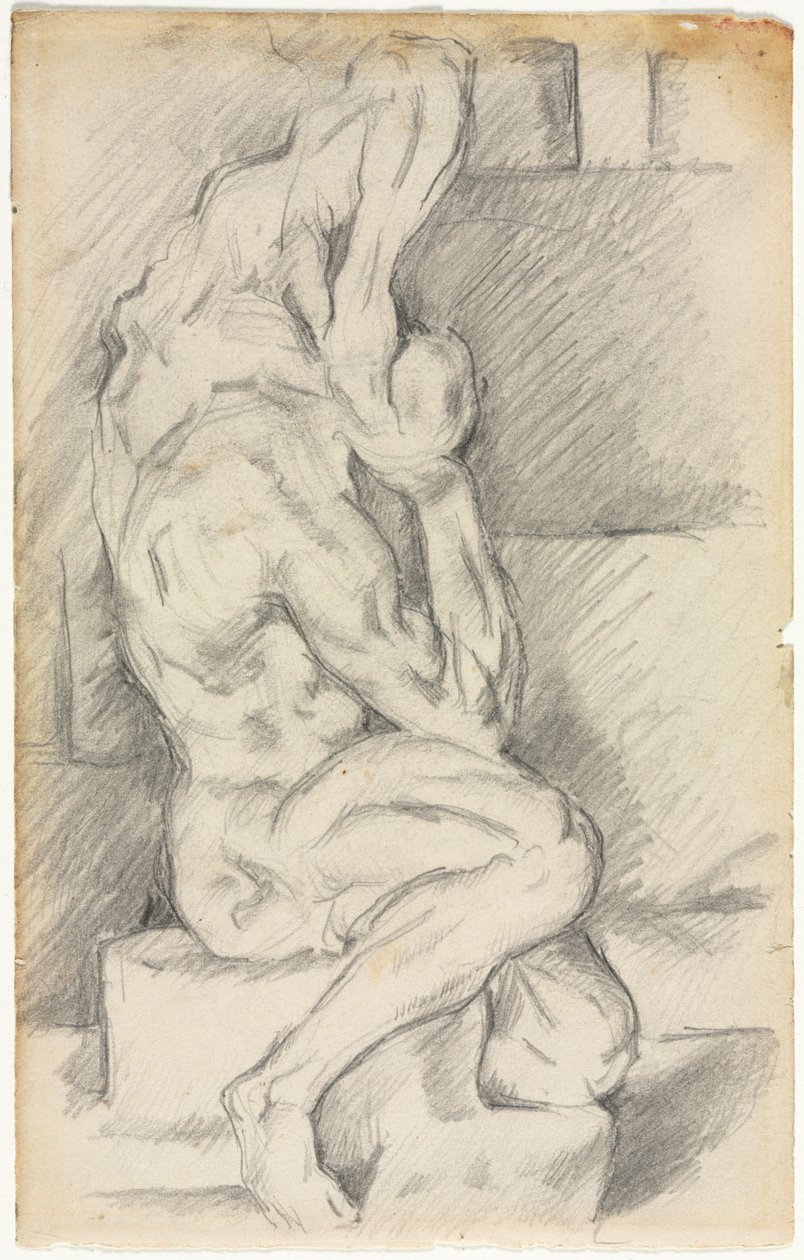 Esquisse de Sculpture Anatomique (recto) - Paul Cézanne