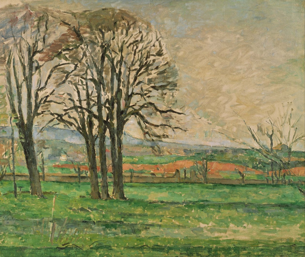 Les arbres dénudés du Jas de Bouffan  - Paul Cézanne