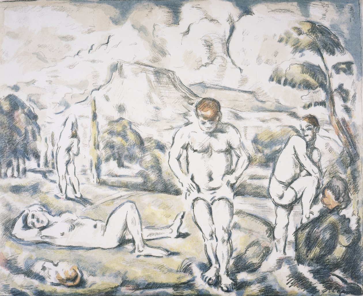 Les Baigneuses - Paul Cézanne