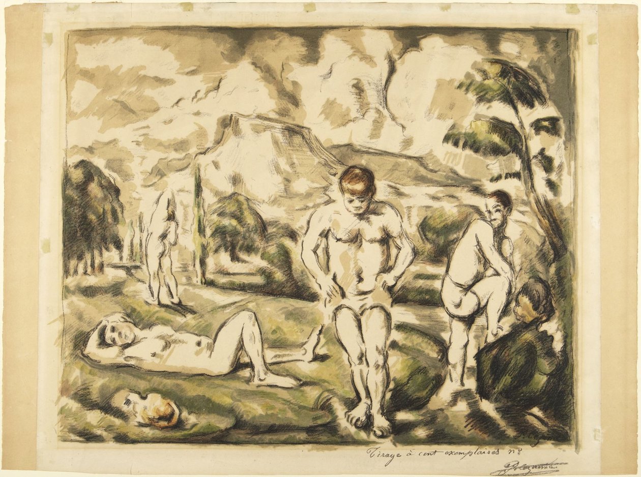 Les Baigneuses - Paul Cézanne