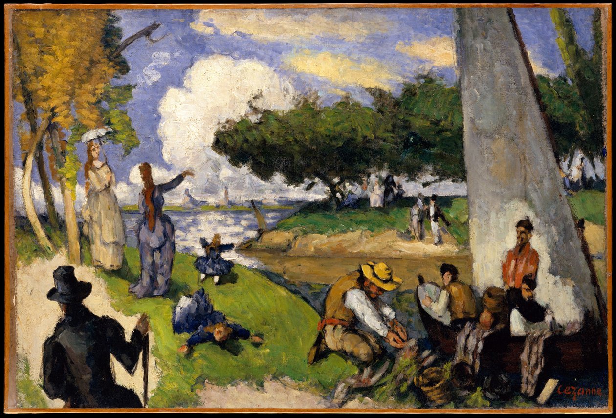 Les pêcheurs (scène fantastique) - Paul Cézanne
