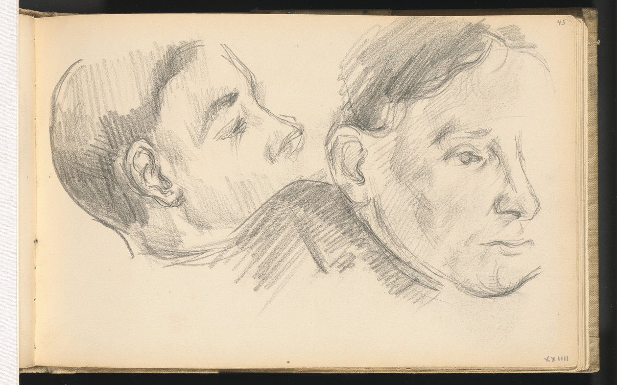 Deux têtes - Paul Cézanne