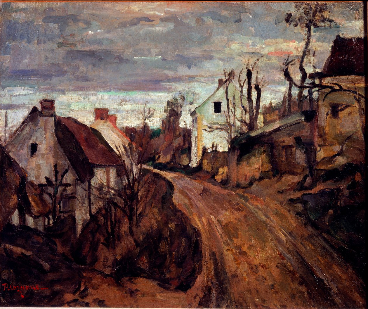 Route de village, Auvers - Paul Cézanne