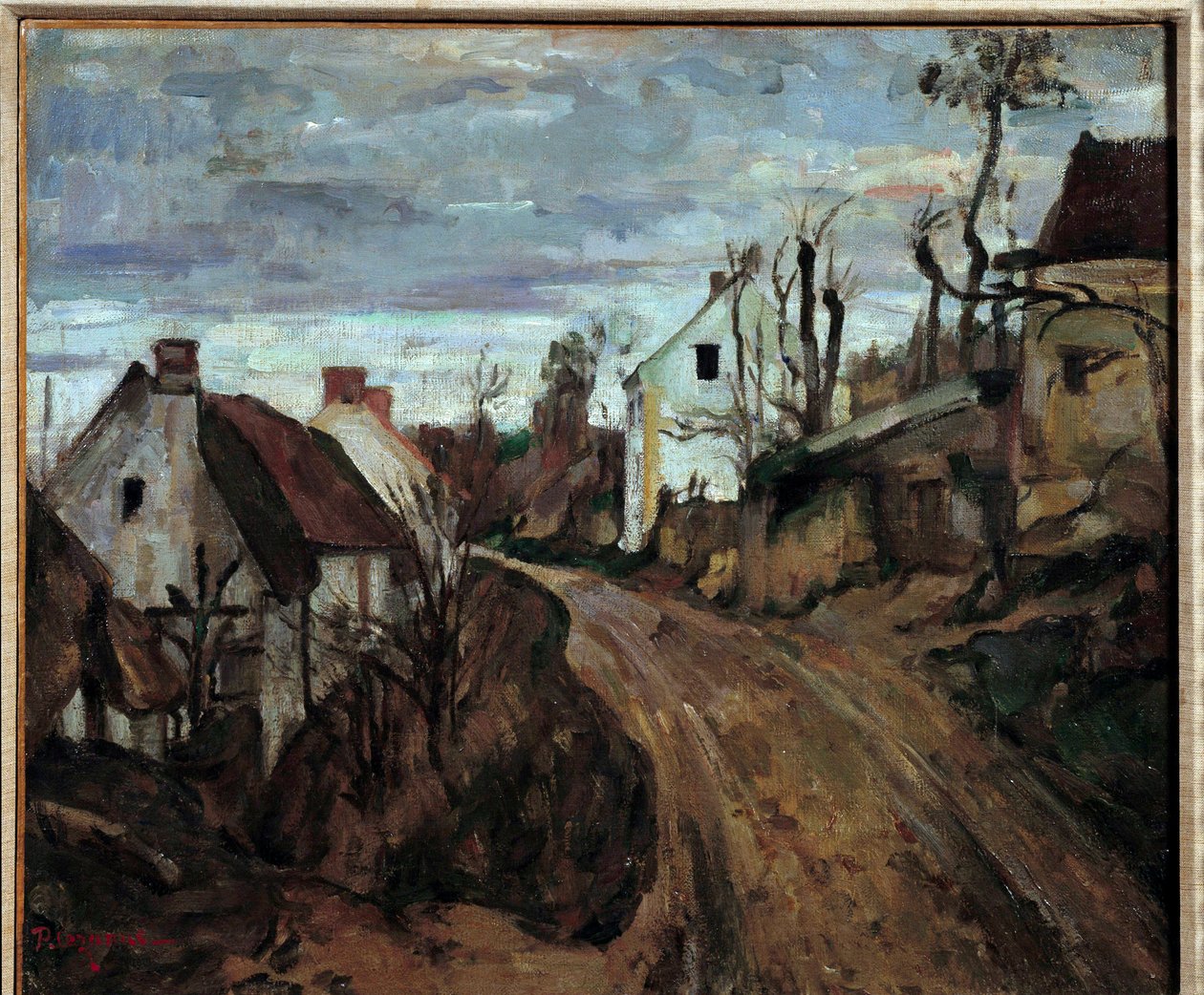 Un chemin de village à Auvers-sur-Oise - Paul Cézanne