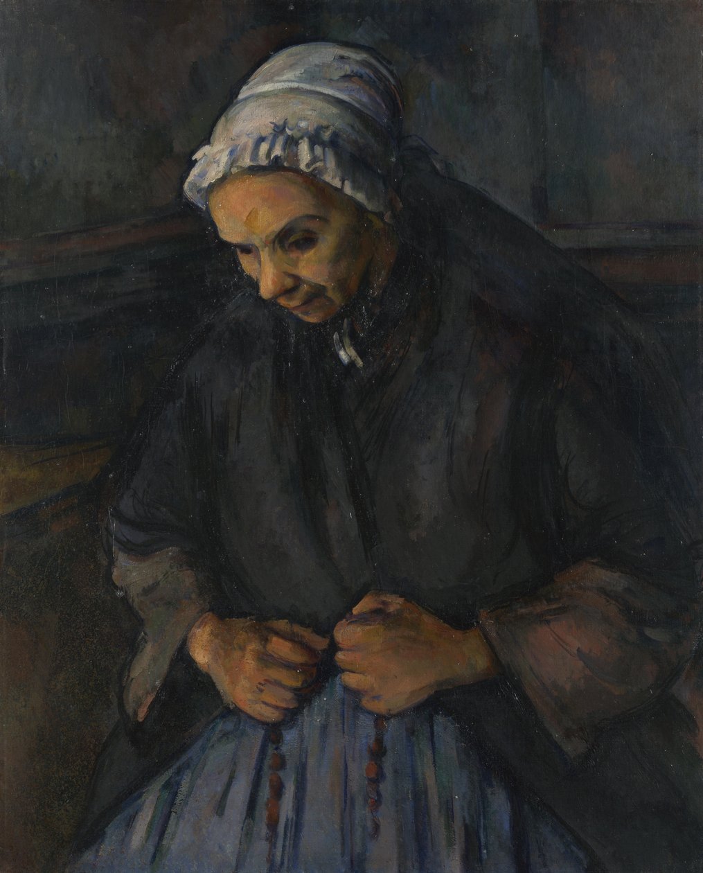 Une vieille femme avec un chapelet, vers 1895 - Paul Cézanne