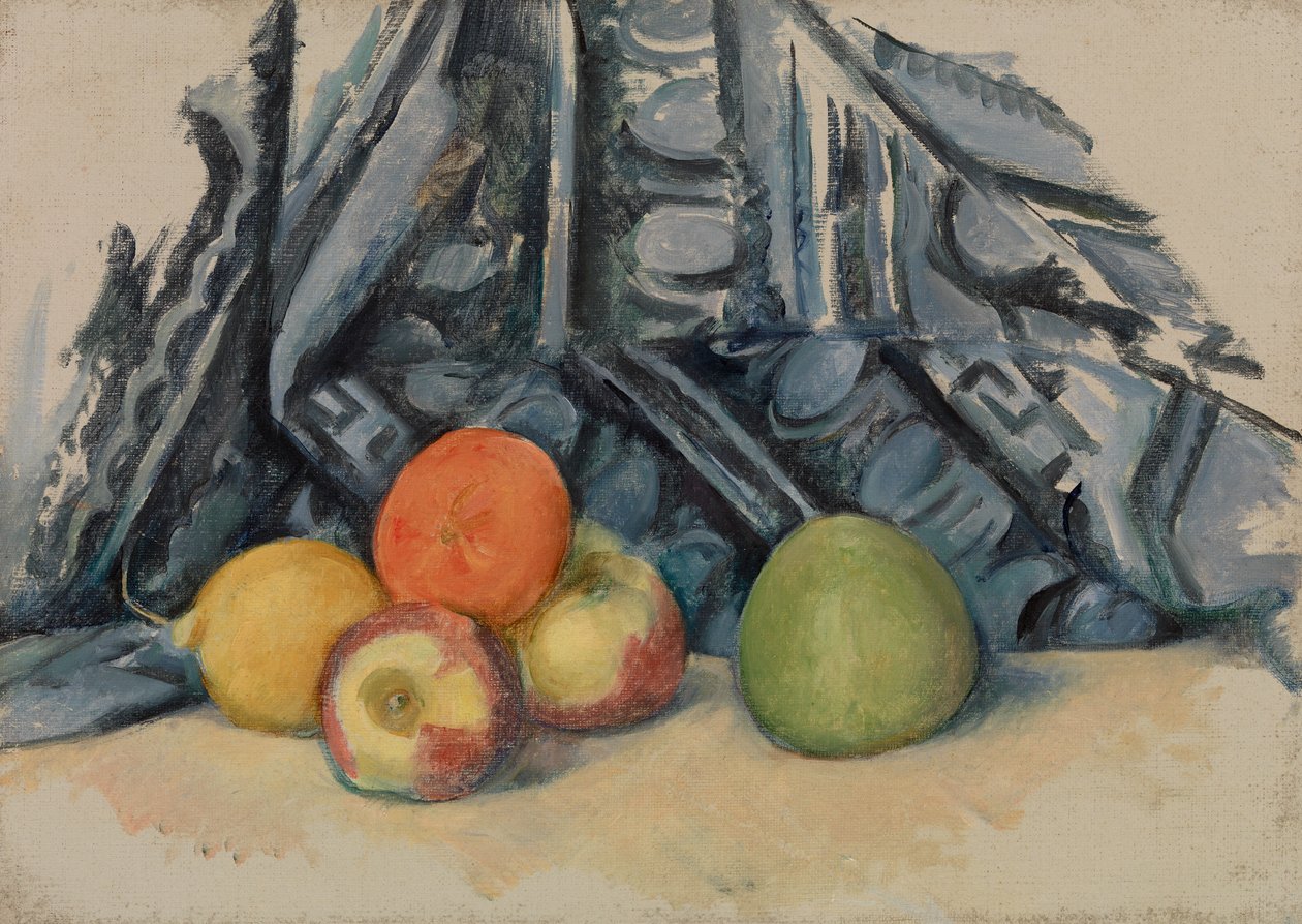 Pommes et tapis - Paul Cézanne