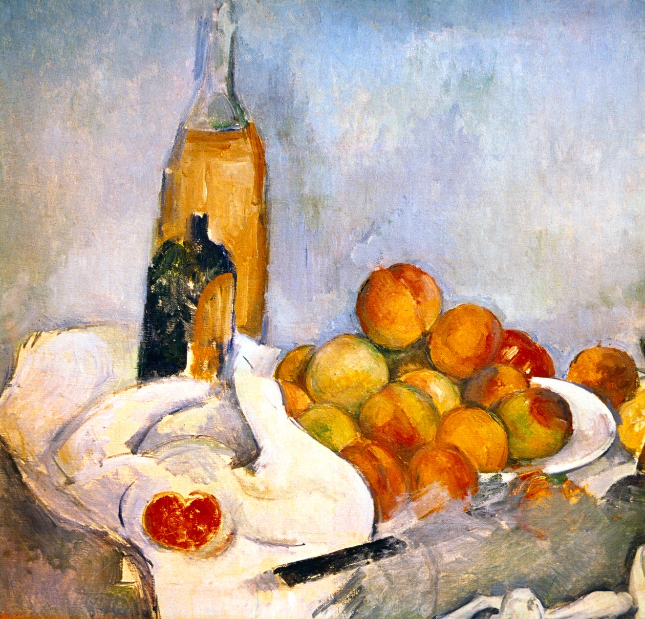 Bouteilles et pommes, vers 1870-1906 - Paul Cézanne