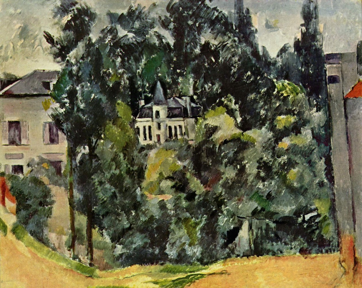 Château des environs de Paris - Paul Cézanne