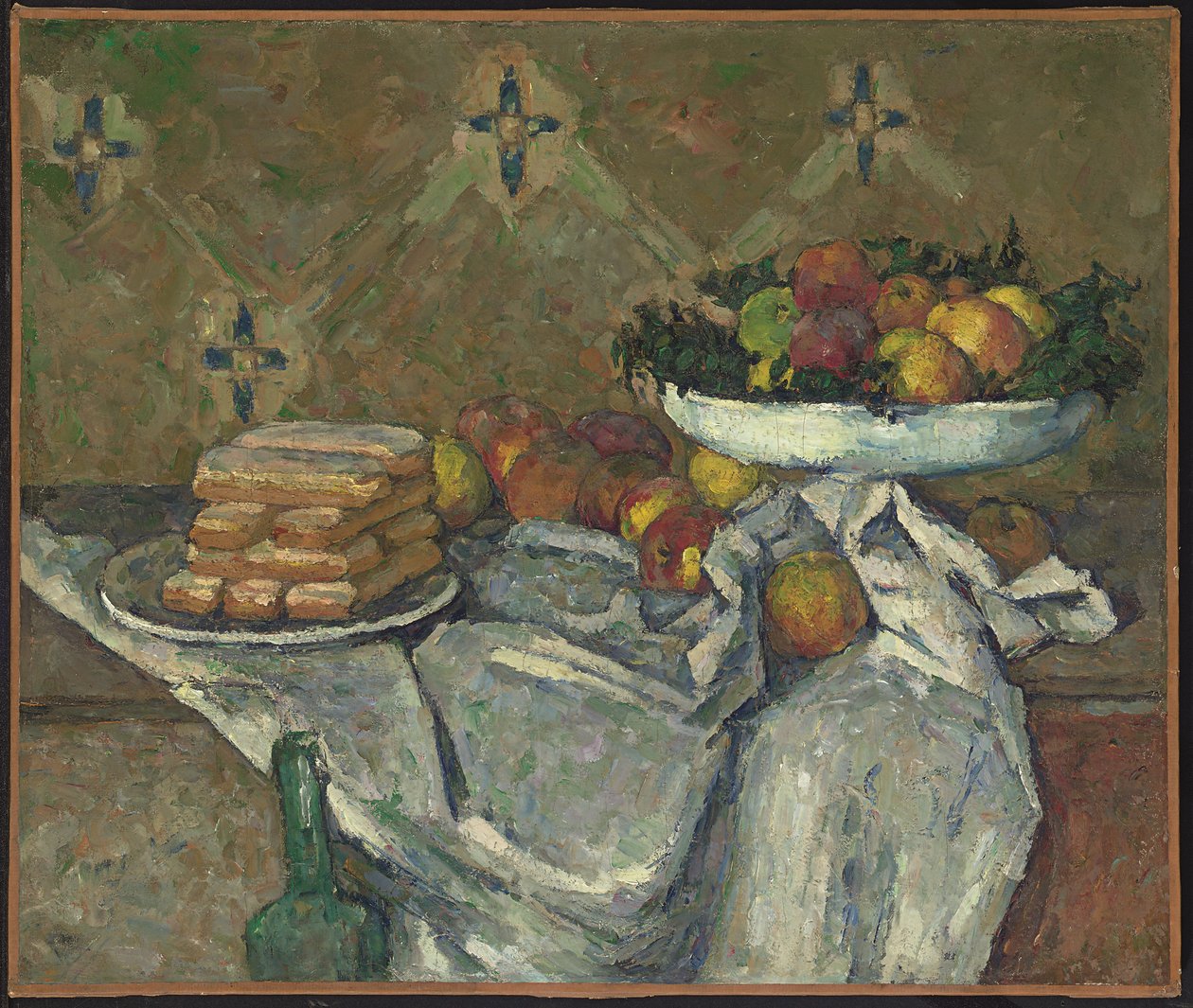 Compotier et assiette de biscuits, c.1877 - Paul Cézanne