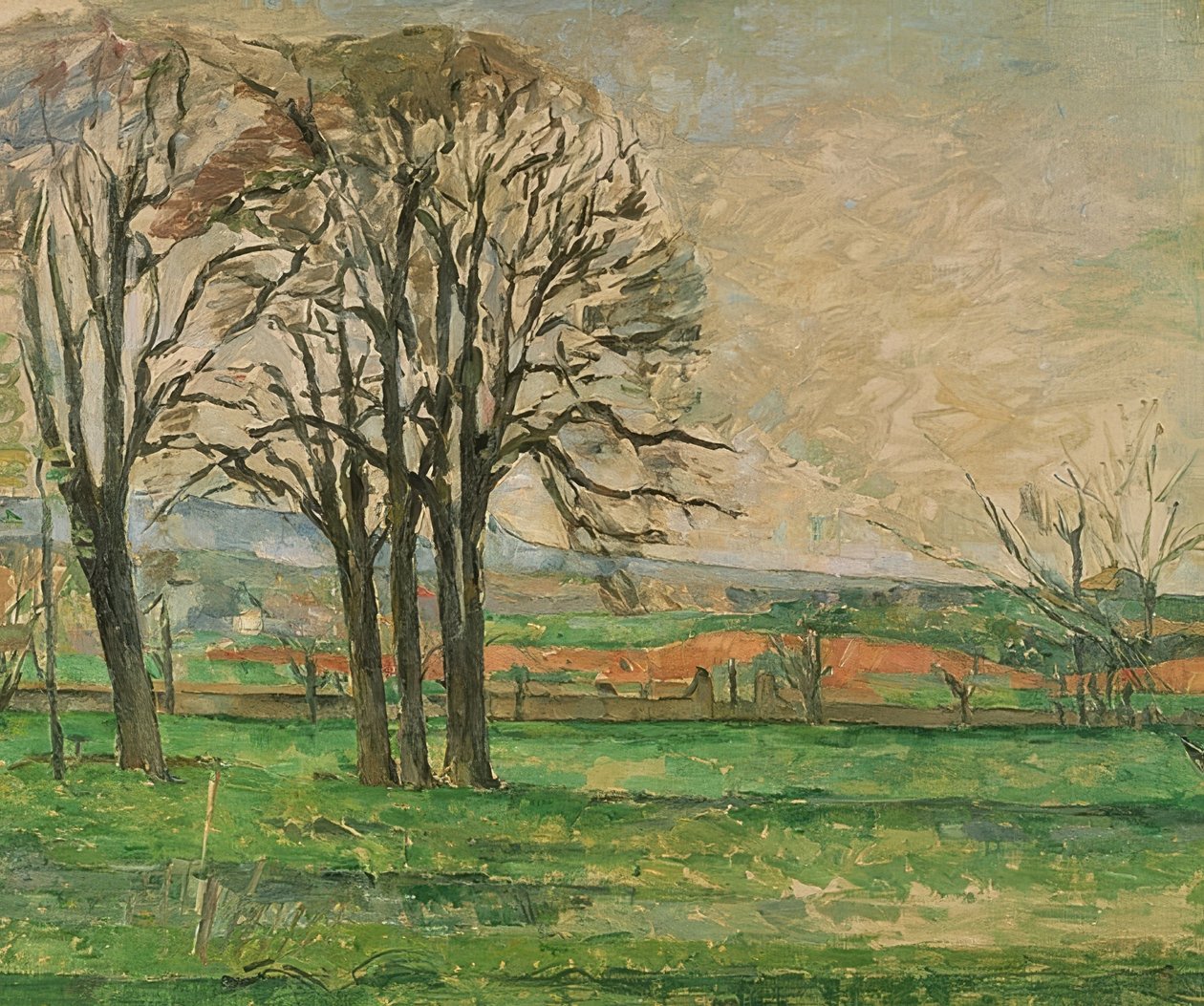 Les arbres nus près de Jas de Bouffan. 1885-86 - Paul Cézanne
