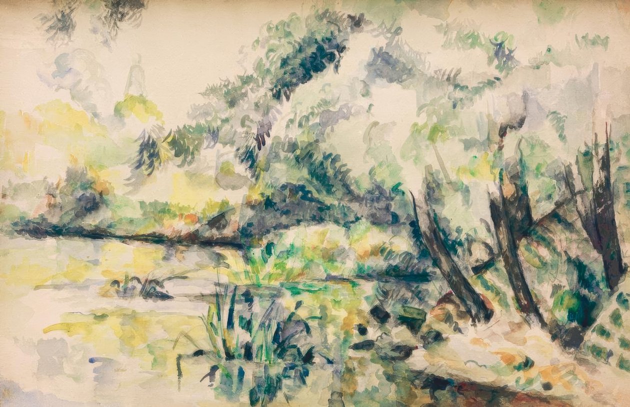 Eau marécageuse (près de Melun?) - Paul Cézanne