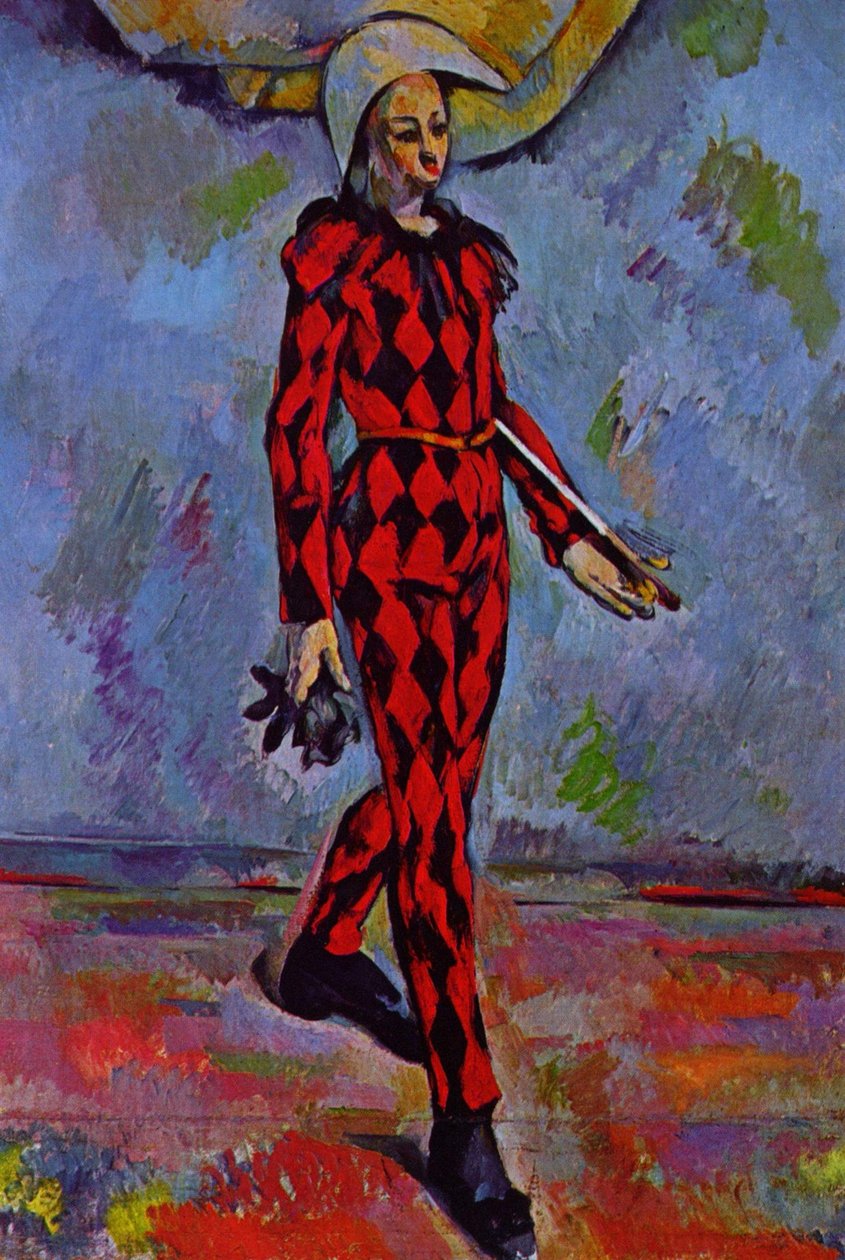 French: Arlequin Harlequin - Paul Cézanne
