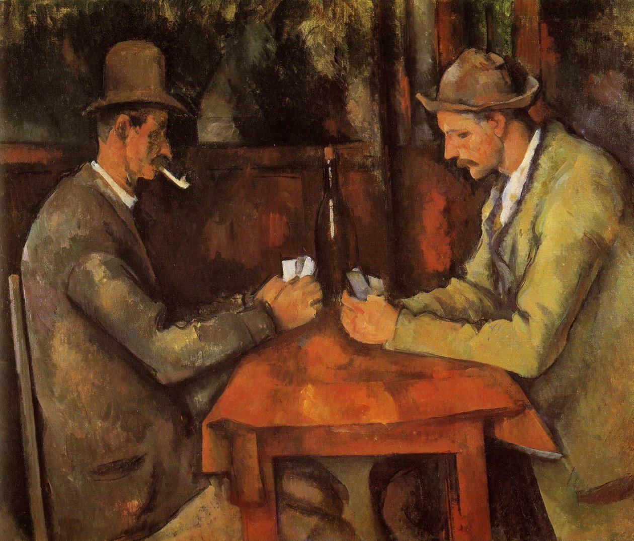 French: Les Joueurs de cartes The Card Players - Paul Cézanne