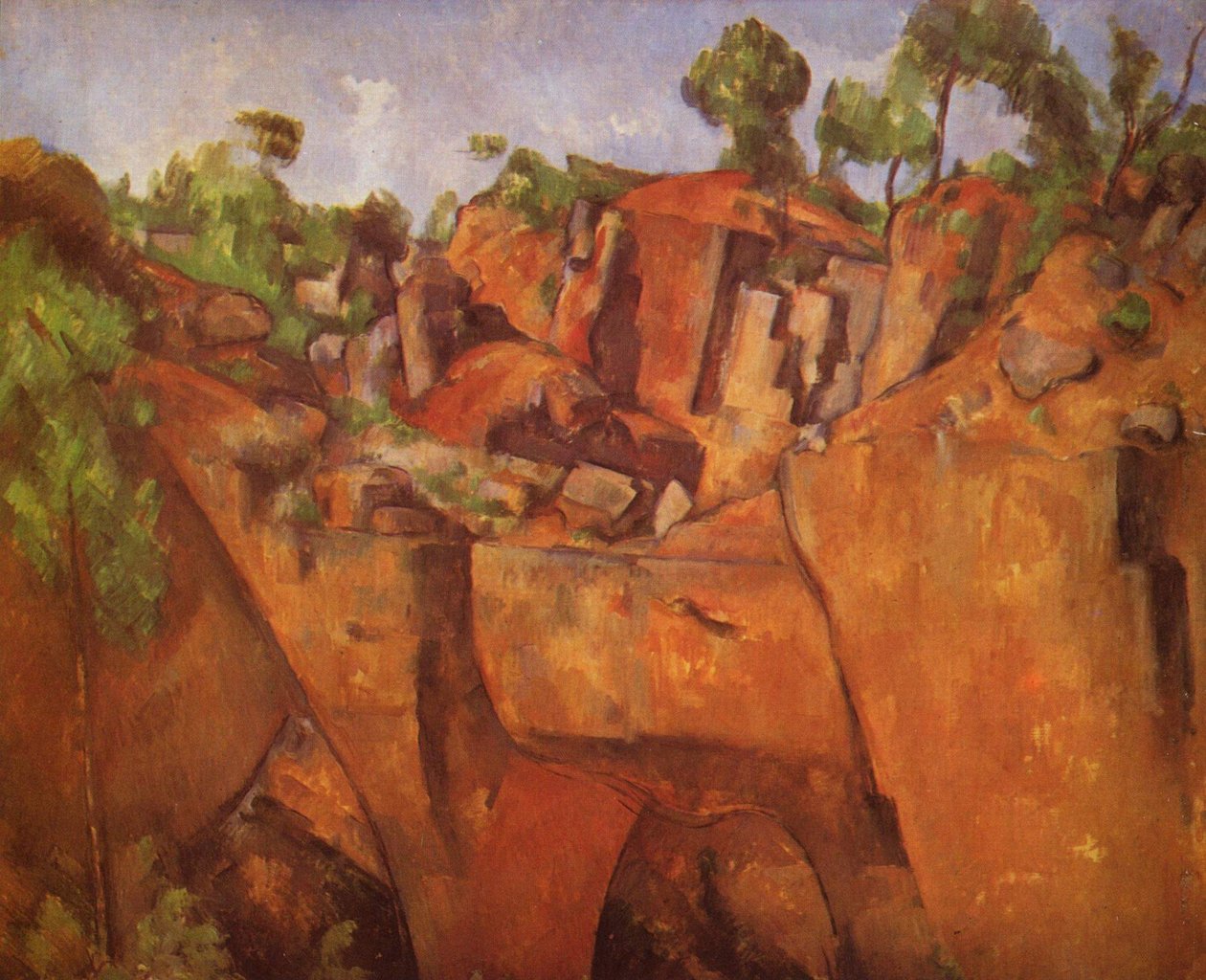 French : La carrière de Bibémus The Bibémus Quarry - Paul Cézanne
