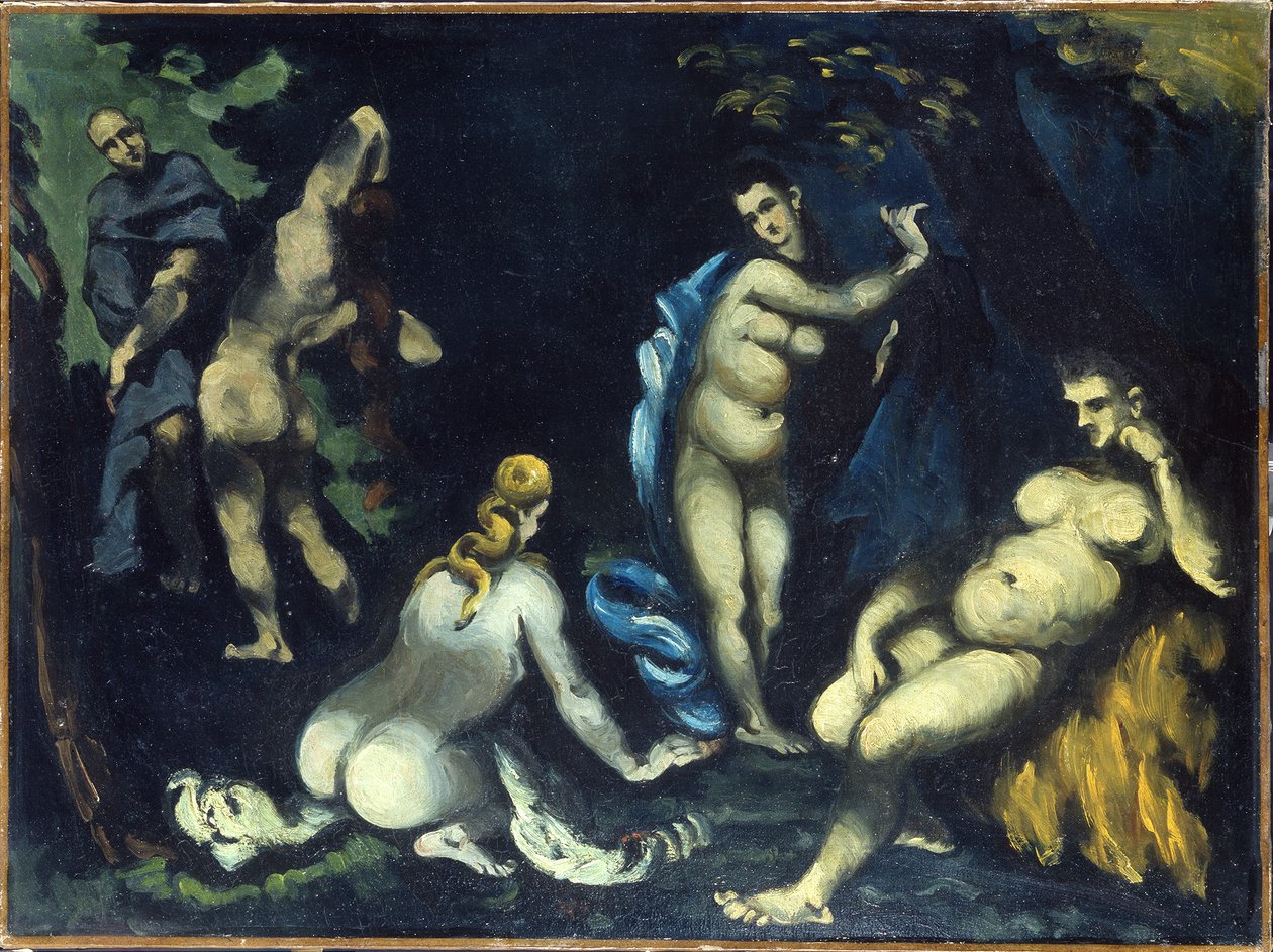 German: La Tentation de Saint-Antoine La Tentation de saint Antoine (The Temptation of St. Anthony) - Paul Cézanne