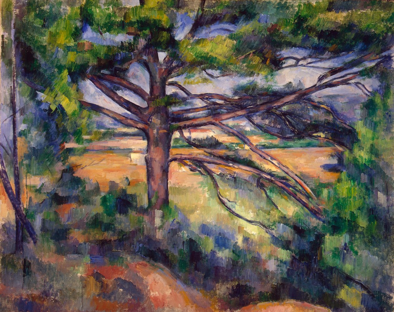 Grand pin et terres rouges - Paul Cézanne