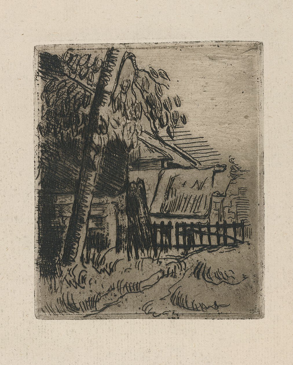 Paysage à Auvers - Paul Cézanne