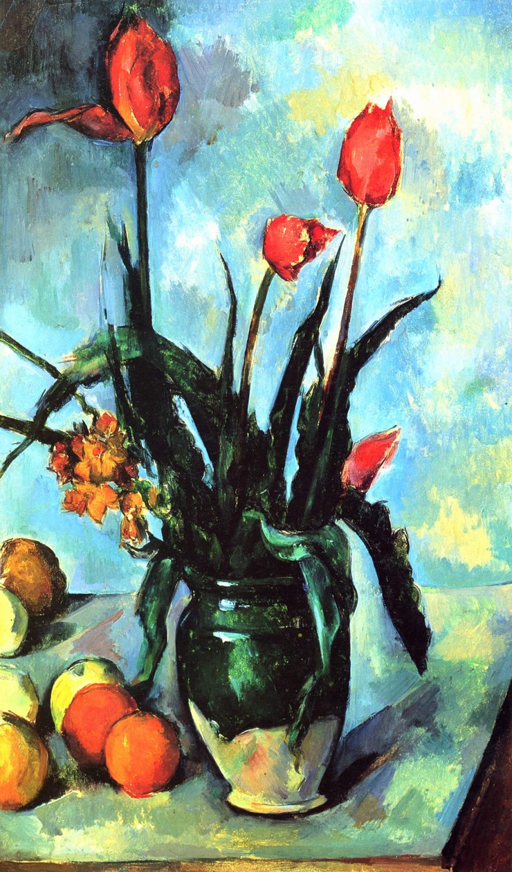 Vase de tulipes - Paul Cézanne