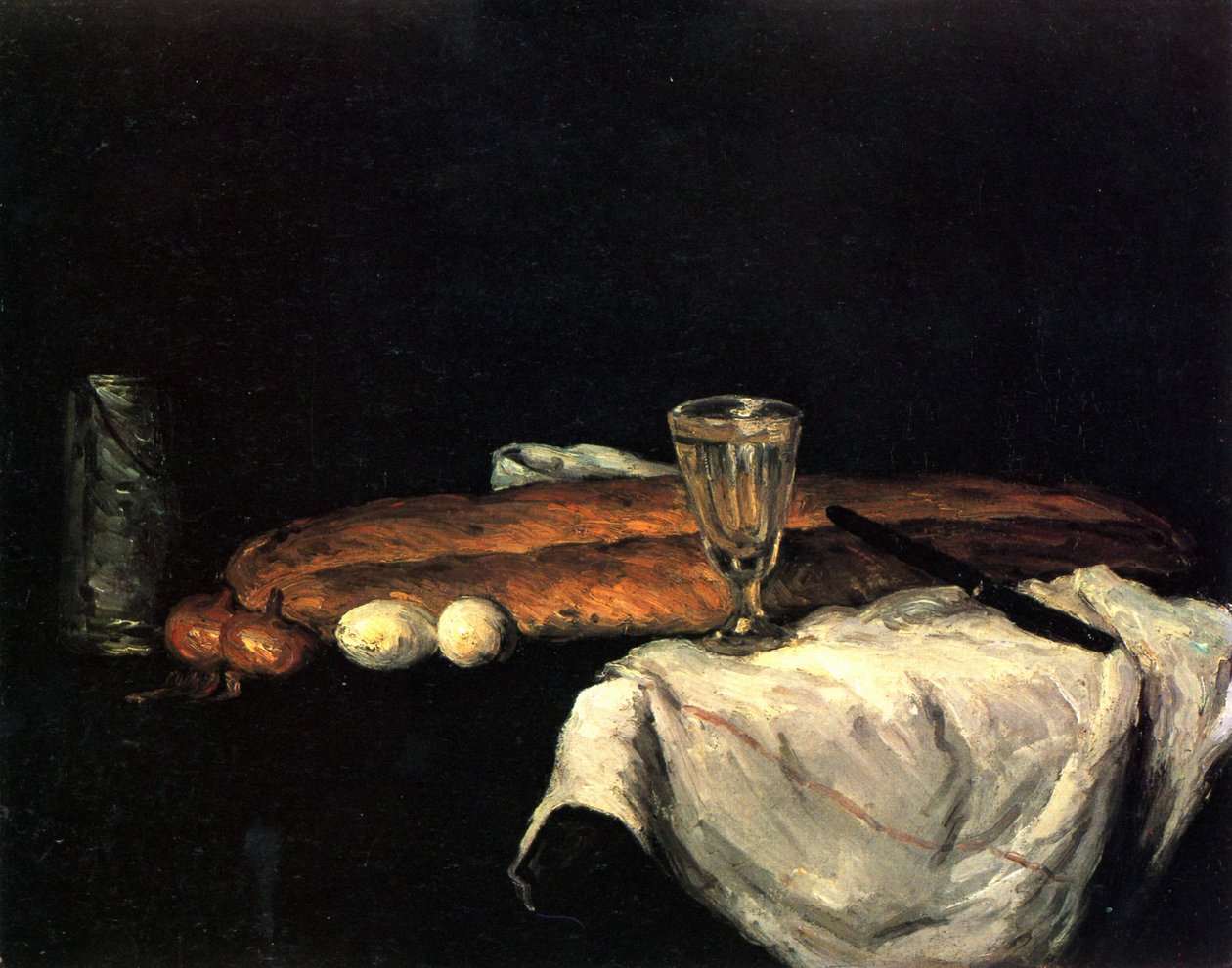 Le pain et les œufs - Paul Cézanne