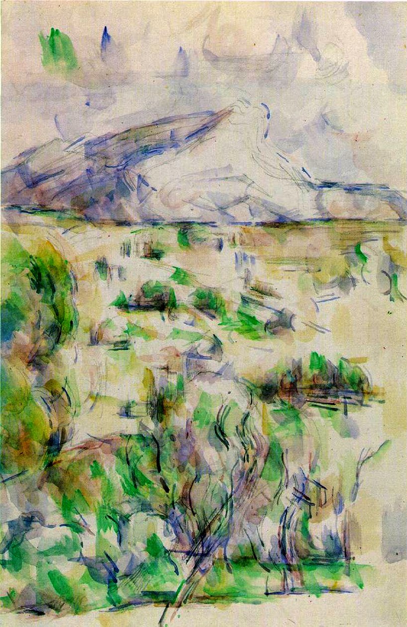 Mont Sainte-Victoire depuis les Lauves, 1902-06 - Paul Cézanne