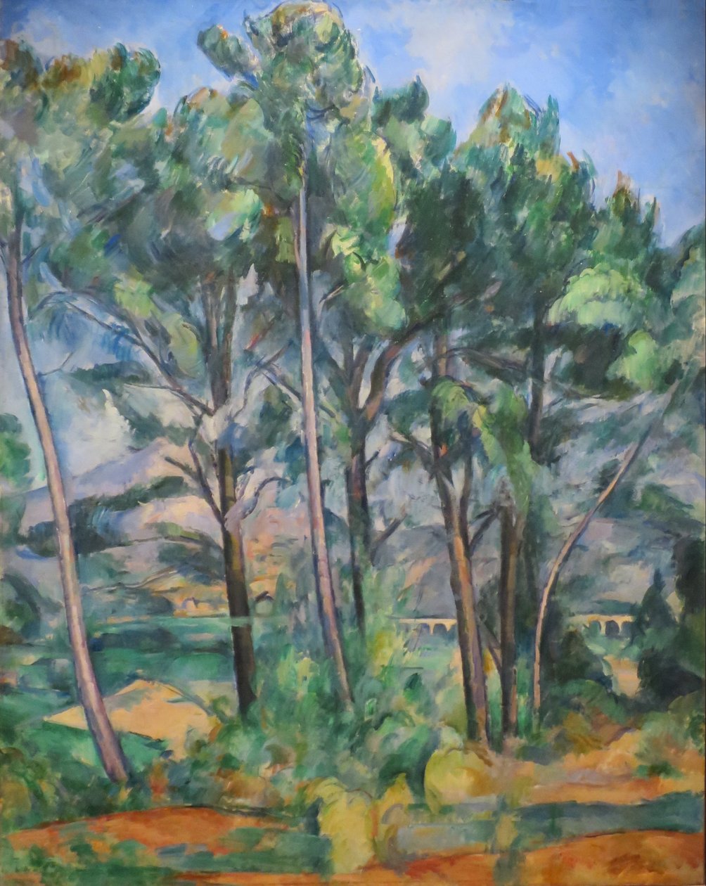 Montagne Sainte-Victoire et viaduc du côté de Valcros - Paul Cézanne