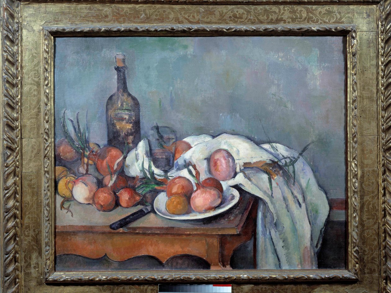 Nature morte avec des oignons - Paul Cézanne