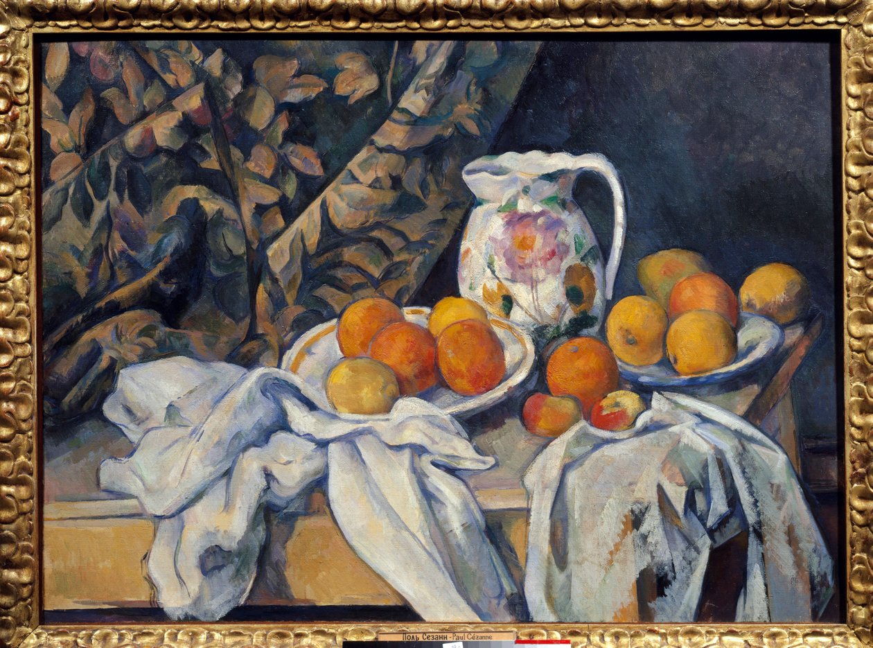 Nature morte sur le rideau - Paul Cézanne