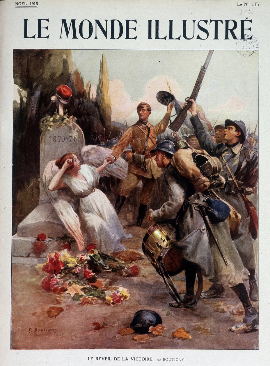 Le revival de la Victoire, peinture allégorique par Boutigny - dans «Le Monde Illustré», Noël 1915 - Paul Émile Boutigny