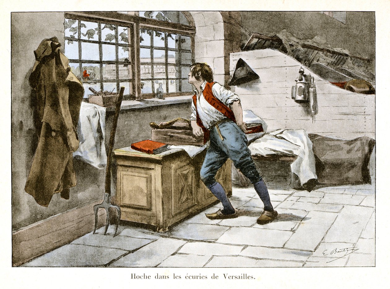 Rixe dans les écuries de Versailles : Lazare Hoche entre à 14 ans comme assistant surnuméraire - Illustration d