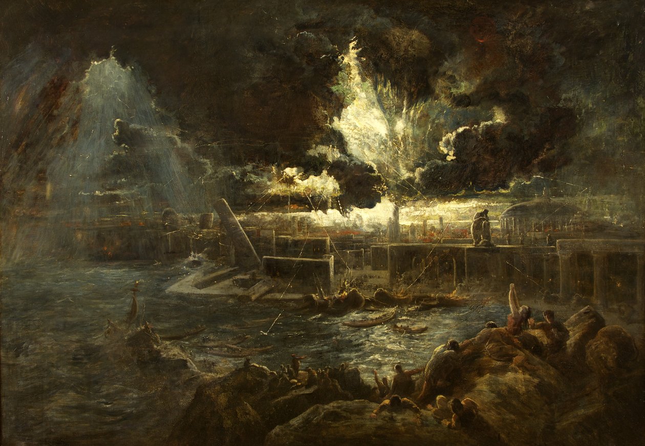La Destruction de Pompéi, c.1835 - Paul Falconer Poole