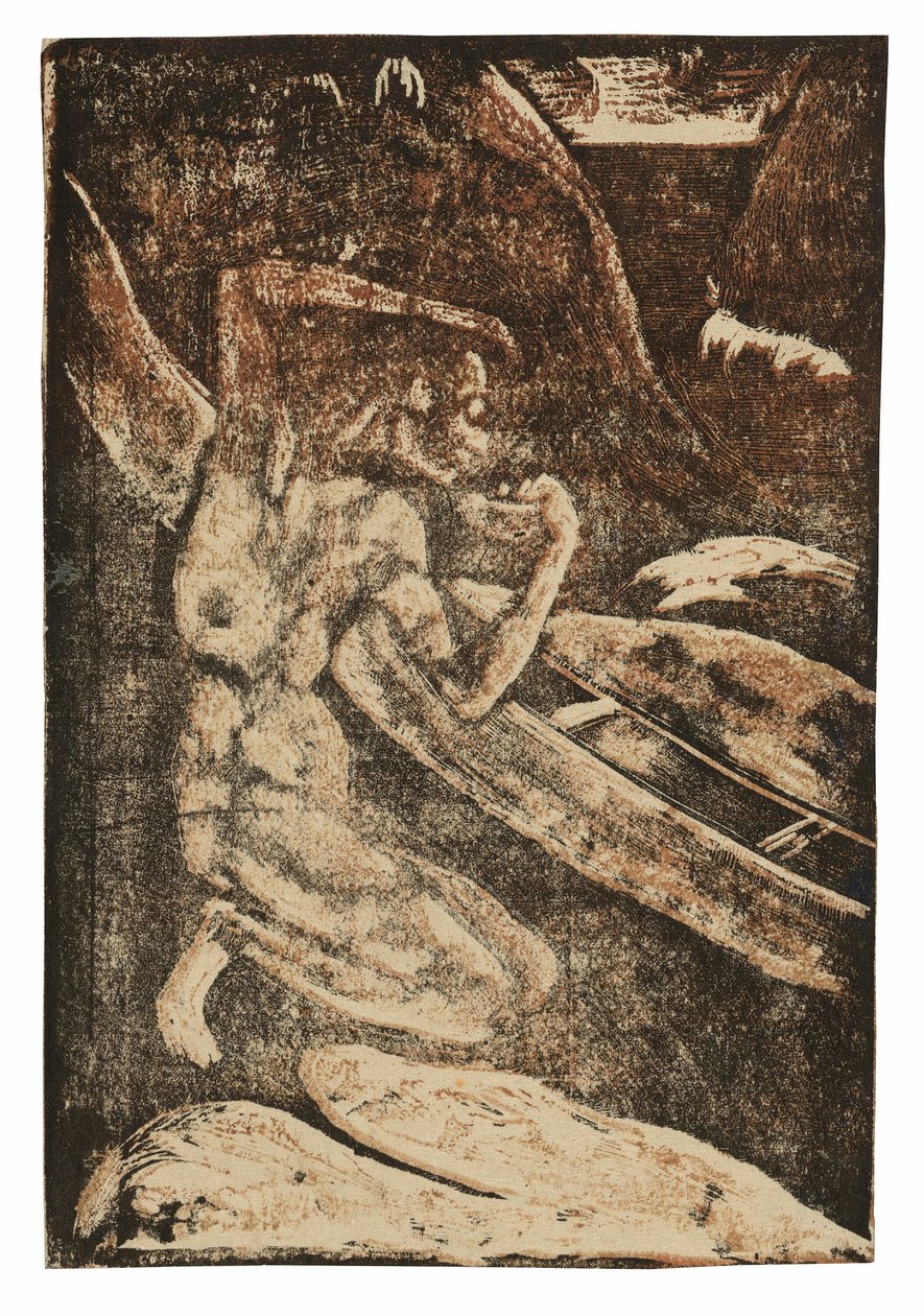 Un pêcheur buvant à côté de son canoë - Paul Gauguin