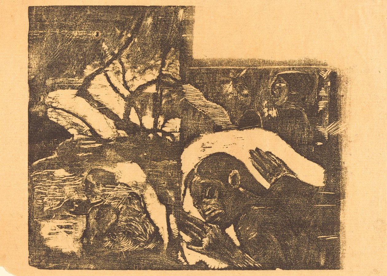 Une femme maorie dans une forêt; Manao Tupapau (Elle est hantée par un esprit) - Paul Gauguin