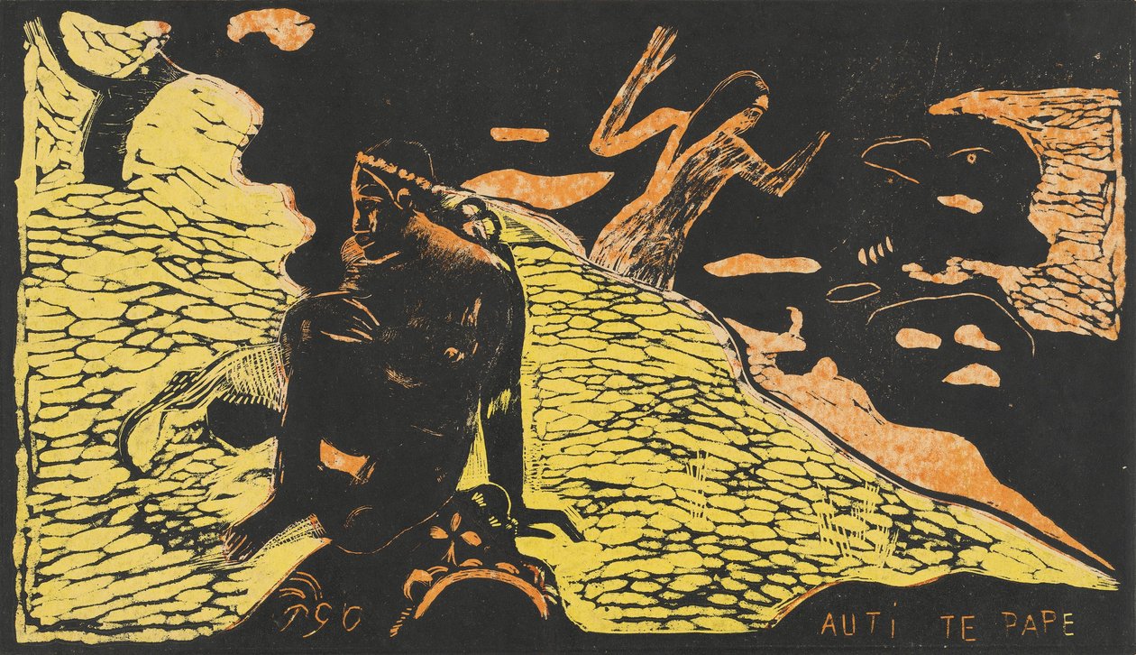 Auti te Pape Femmes à la rivière, 1894-1895 - Paul Gauguin