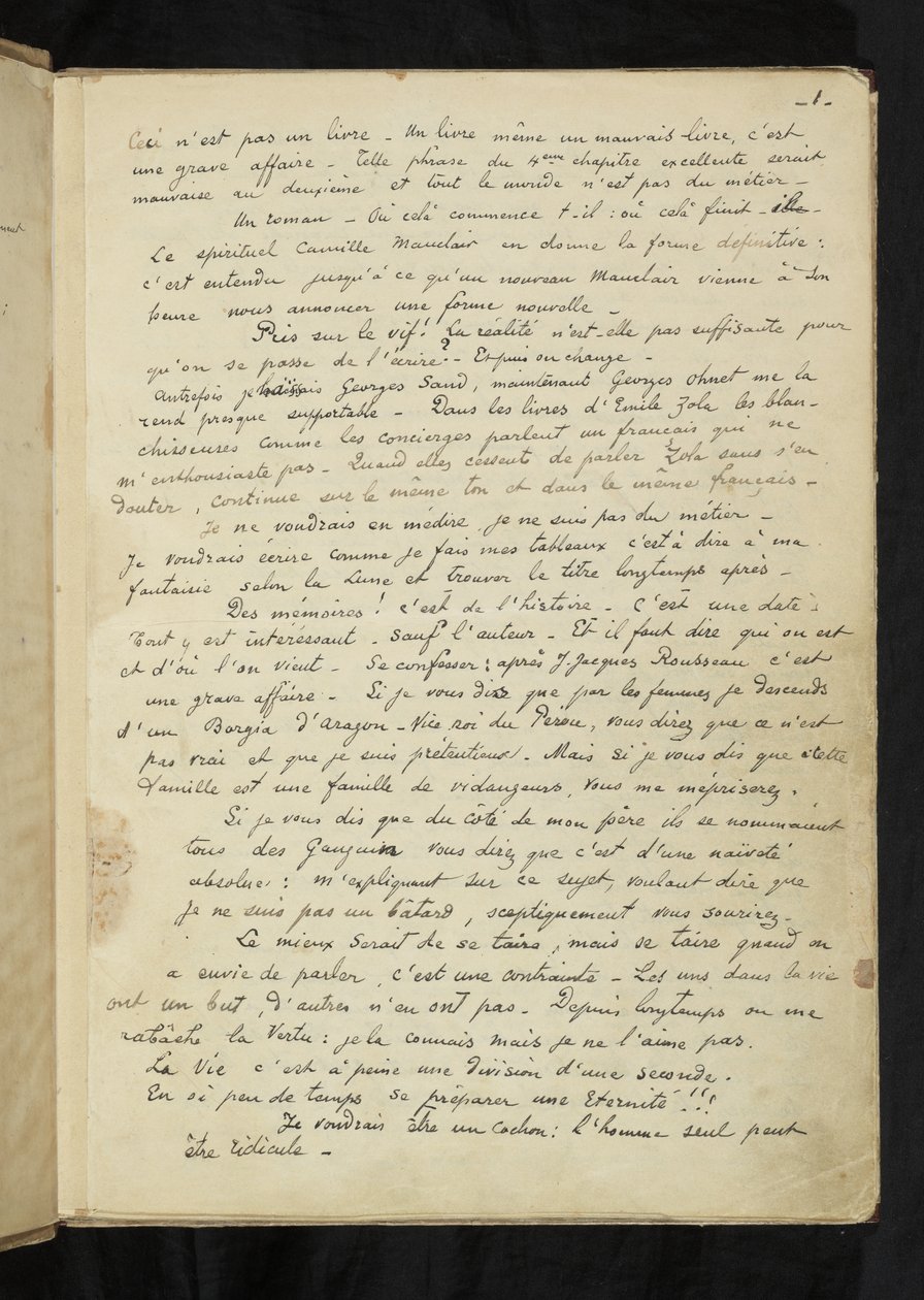 Avant et après - Première page du texte principal - Paul Gauguin