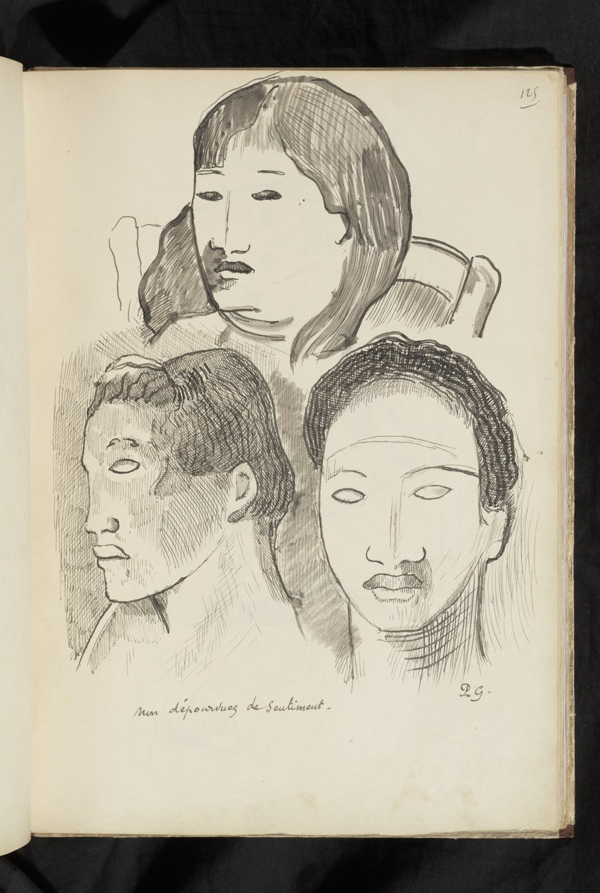 Avant et après - dessin "Non dépourvues de sentiment" - Paul Gauguin