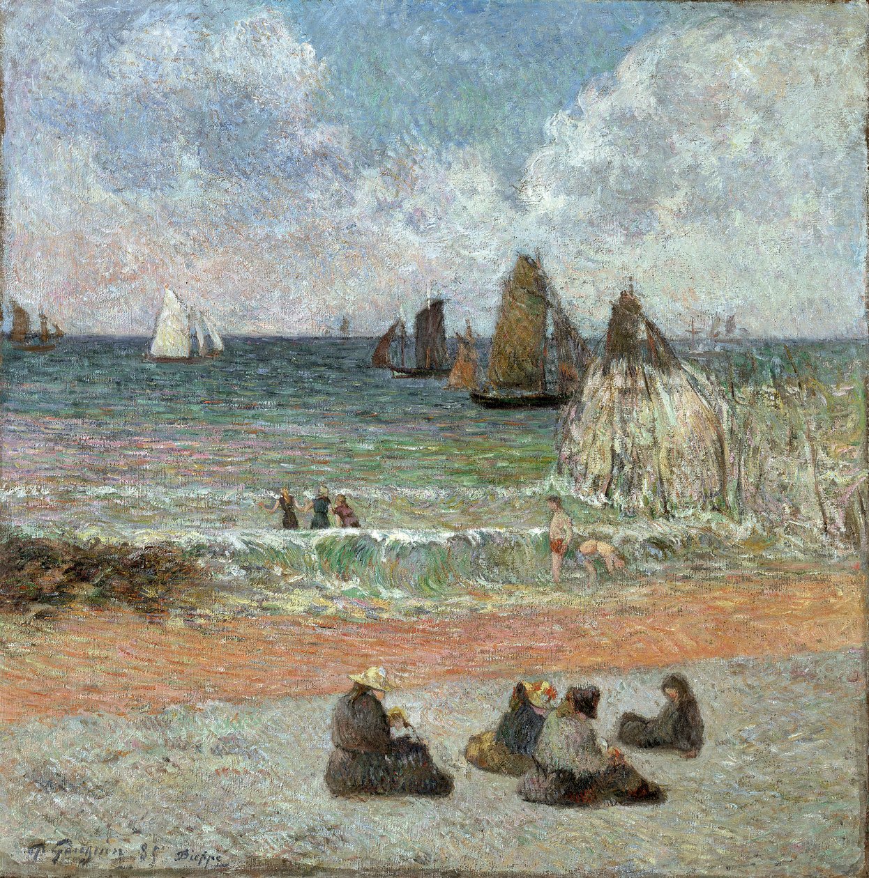 La côte à Dieppe - Paul Gauguin