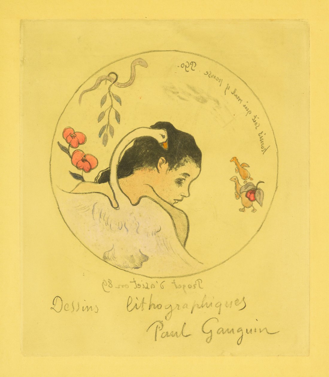 Entwurf für einen Porzellanteller - Paul Gauguin